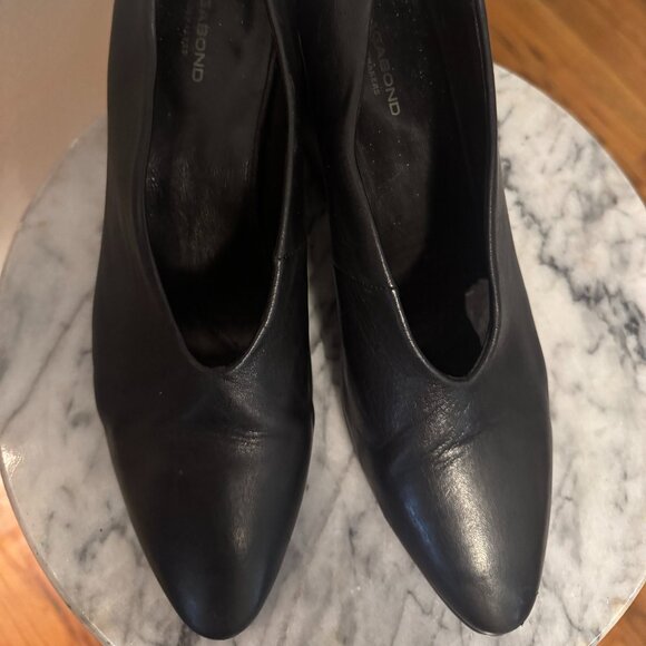 Vagabond Olivia Black Leather Mid Heeled Shoes - Black / US 7 - Picture 7 of 10